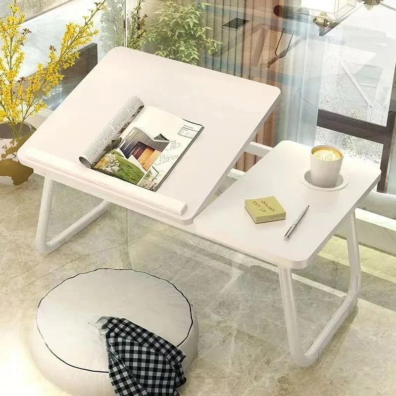 Integrated Foldable Table with Adjustable Height, Compact and Practical Computer Lazy Desk with Ergonomic Design Gaming Desk