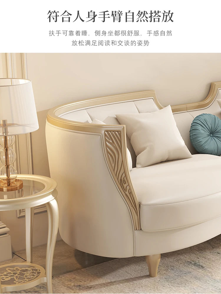 Designer American Luxury Sofa Sectional 2 Seater Modern Loveseat Sofa 3 Piece Divano Soggiorno Living Room Sectional Furniture