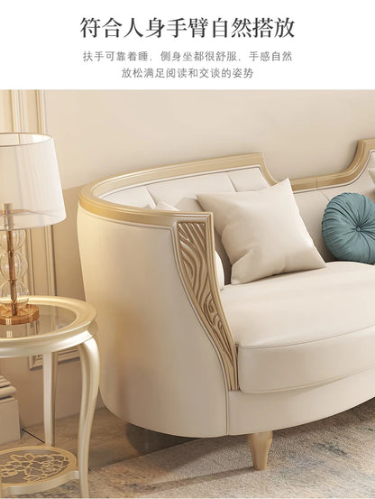 Designer American Luxury Sofa Sectional 2 Seater Modern Loveseat Sofa 3 Piece Divano Soggiorno Living Room Sectional Furniture