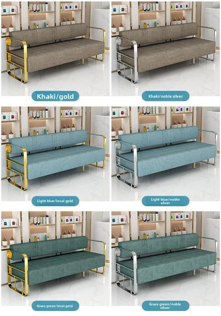 Cullinan Series Office Lobby Reception SofaHigh Resilience SpongeMetal FrameModern Ergonomic Design Multiple Colors