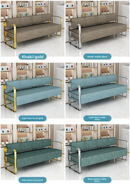 Cullinan Series Office Lobby Reception SofaHigh Resilience SpongeMetal FrameModern Ergonomic Design Multiple Colors
