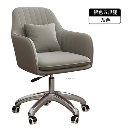 Modern Pink Office Chair Comfortable Adjustable Swivel Computer Chair for Home Bedroom Gaming Chair Office Furniture