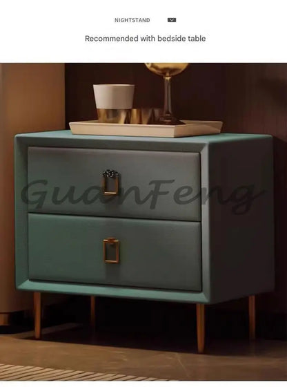 Floating Princess Bed European Genuine Leather Vintage Solid Wood Bed Light Luxury High Quality Cama De Casal Bedroom Furniture