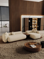 #Modern Modular Sectional Sofa for Living Room Cloud Soft Fabric Comfy Sleeper Couch Customizable Home Furniture