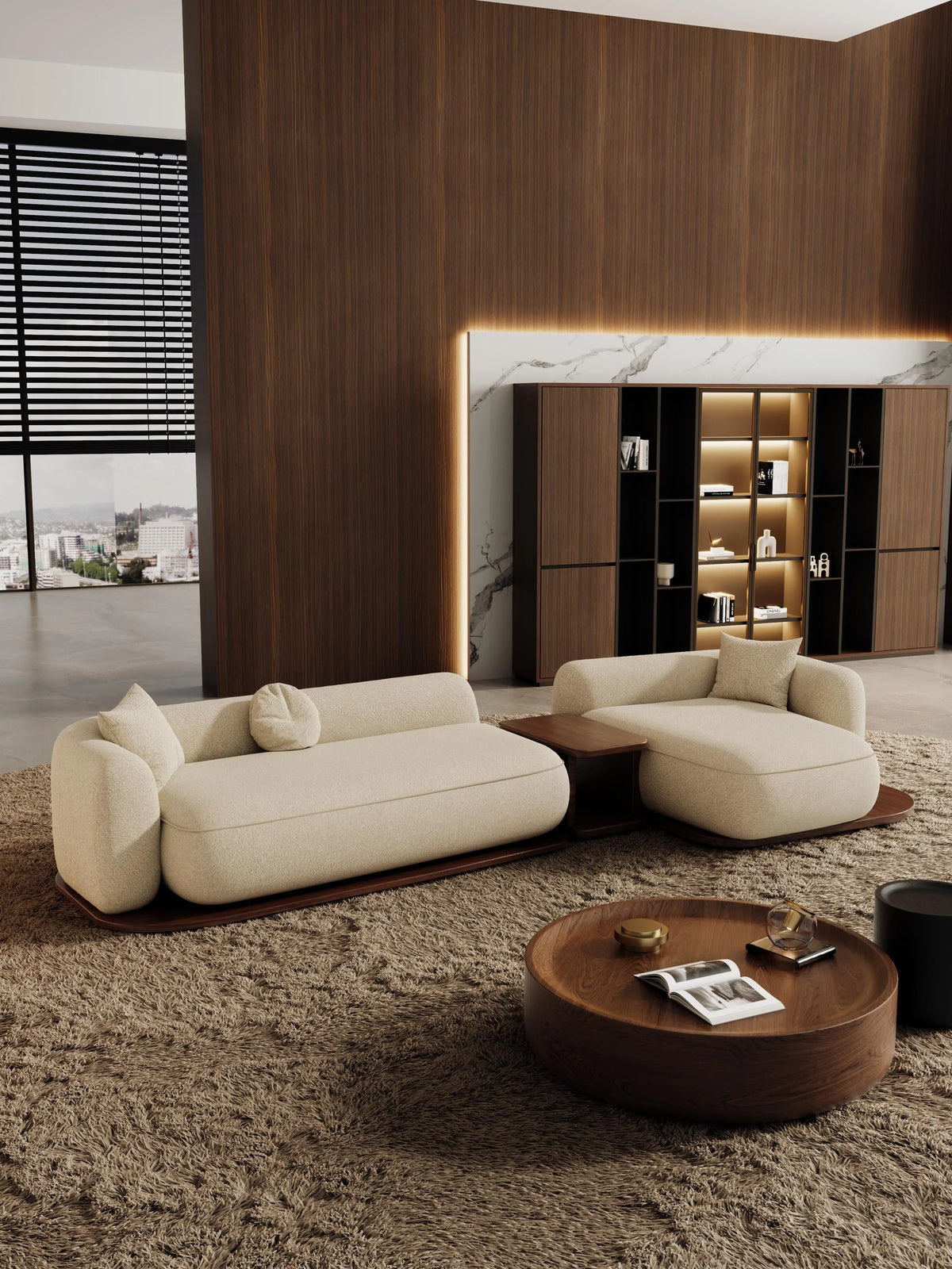 #Modern Modular Sectional Sofa for Living Room Cloud Soft Fabric Comfy Sleeper Couch Customizable Home Furniture