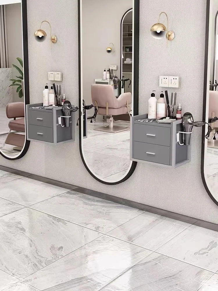Modern Metal Frame Layer Tool Cart Hair Salon Equipment Set Furniture Beauty Salon Trolley Wall Mounted Tool Cabi