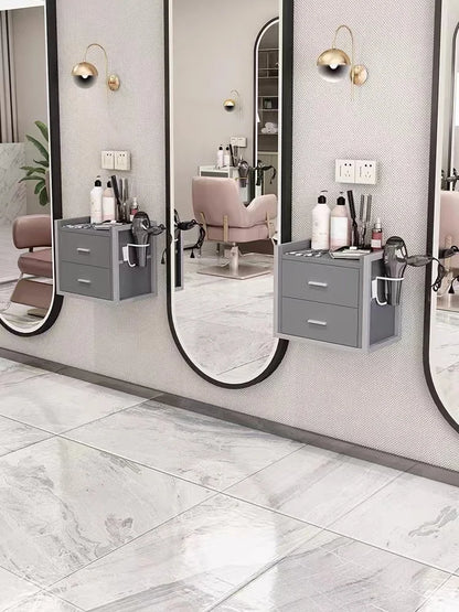 Modern Metal Frame Layer Tool Cart Hair Salon Equipment Set Furniture Beauty Salon Trolley Wall Mounted Tool Cabi