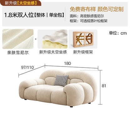 Big Size Living Room Sofa Luxury Italian Full Luxury Armchair Couch Cloud 2 People Corner Floor Reclining Furniture Decoration