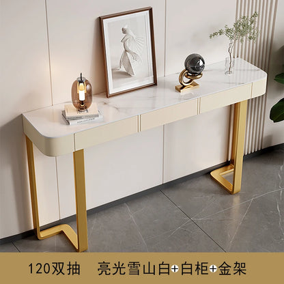 Italian Luxury Console Table With Storage Thin Living Room Entrance Console Table Rectangle Glam Woonkamer Tafel Furniture