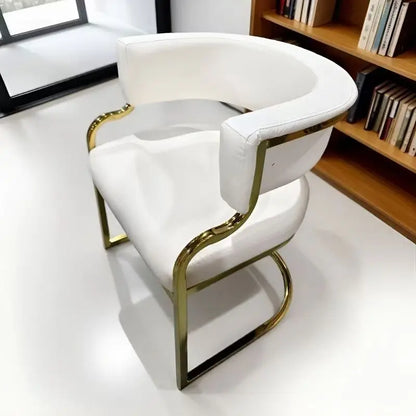 Modern Light Luxury Accent Chair Premium Dining Chair for Salon Reception Office Conference Hotel Lounge Makeup Nail Studio