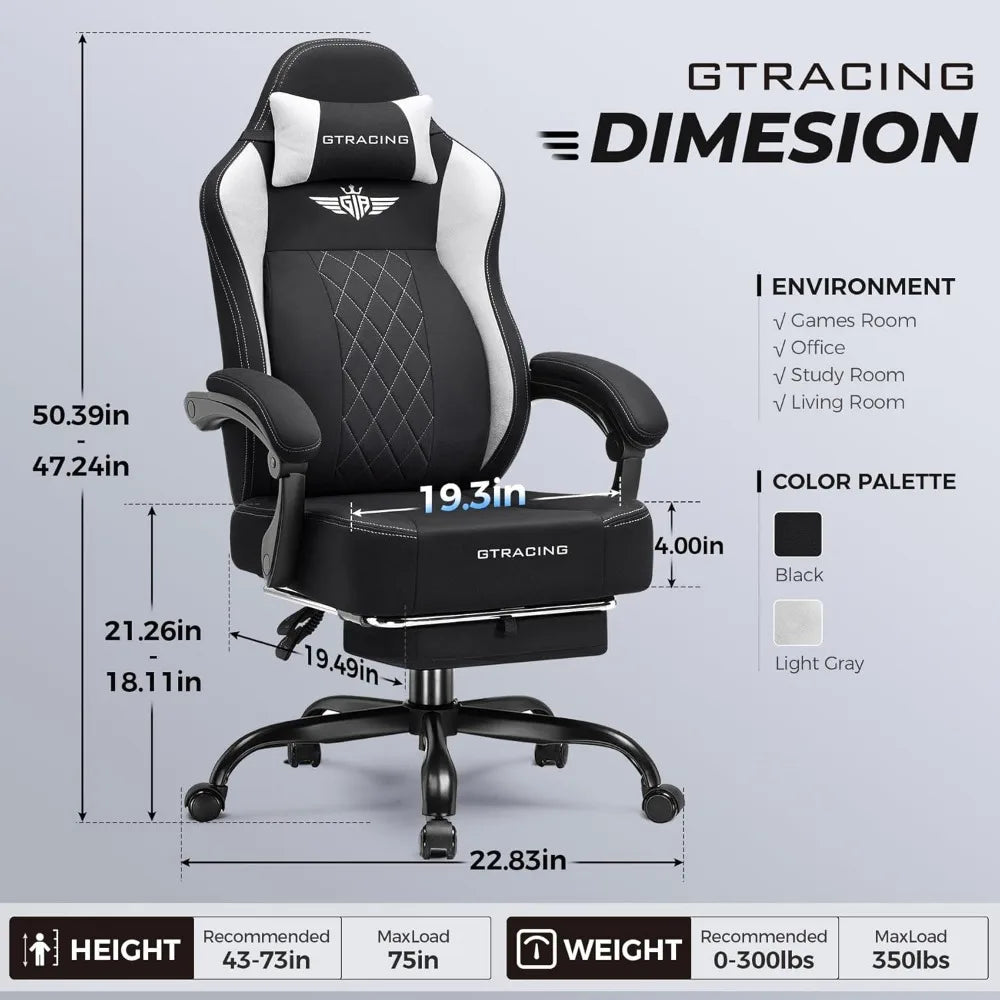 Gaming chair Computer chair Recumbable seat Sedentary ergonomic chair