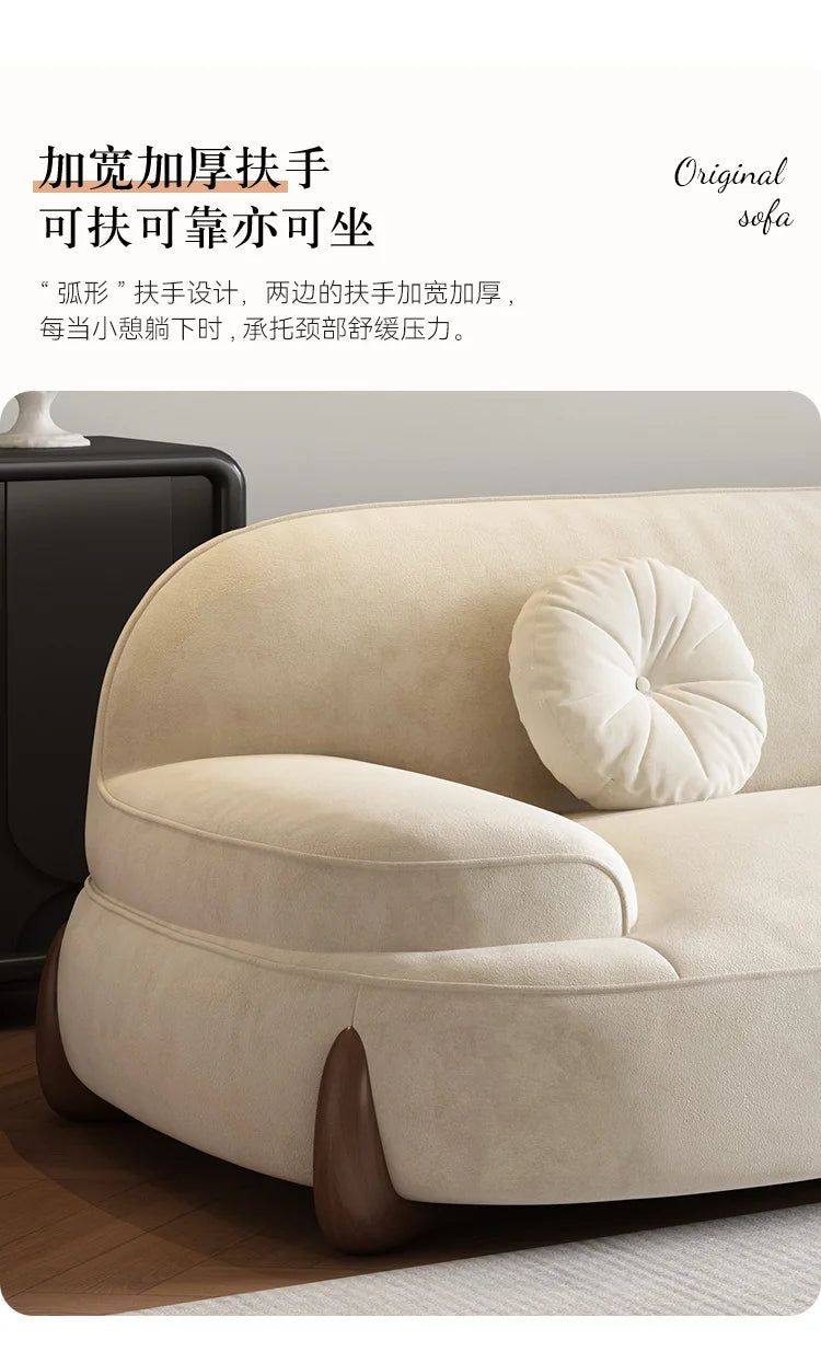 Floor Grande Living Room Sofas Wood Legs Relax Reception Recliner Sofa Minimalista Japanese Divani Soggiorno Furniture Modern