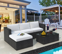 Outdoor sofa combination courtyard outdoor living room rattan art leisure terrace High Quality