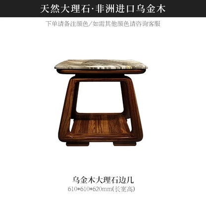 New Chinese ebony leather sofa high-end villa living room leather art home simple solid wood cowhide corner combination