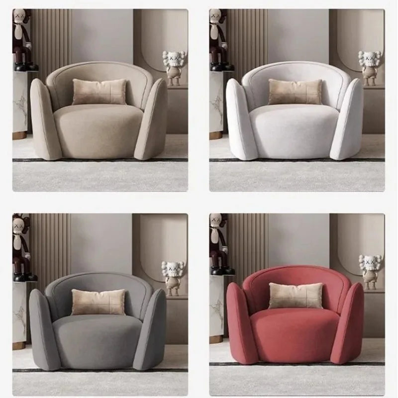 Living Room Leisure Home Hotel Reception Area Simple Sofa Chairs Chaise Lounge Light Luxury Single Sofa Chair Small Apartment