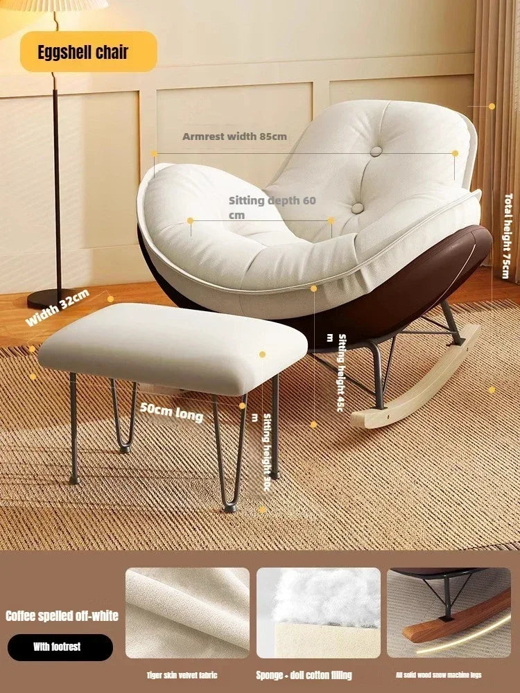 Lazy Sofa, Single Rocking Chair, Lounge Chair, Adult Honeycomb Chair, Balcony, Home Use,internet Celebrity,leisure Rocking Chair