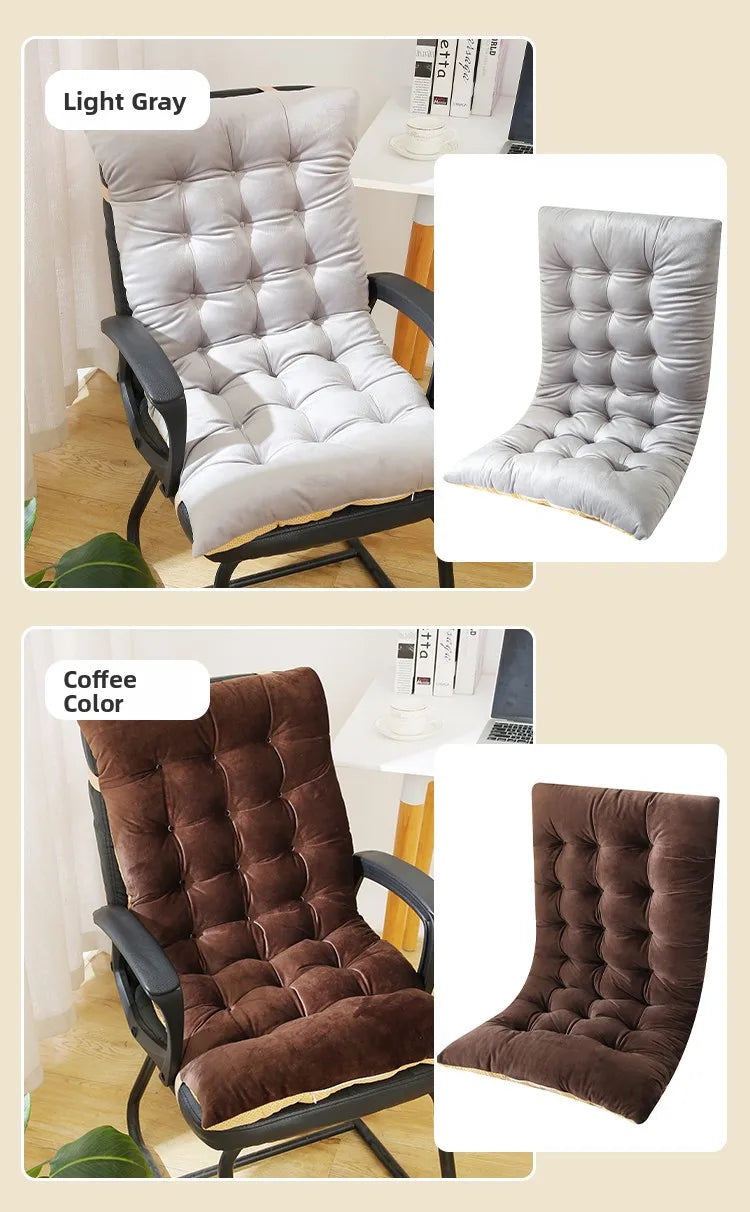 Thickened Chair Pad Backrest Pillow Foldable Bed Headboard Pillow Detachable Washable Modern Simple Style for Autumn And Winter