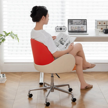 Roller Armrest Office Chair Yellow Soft Modern Study High Swivel Office Chair Ergonomic Relaxing Silla De Escritorio Furniture