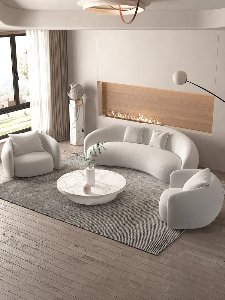For Italian Banana Sofa Minimalist Shaped Sofa Living Room Simple Modern Arc Cashew Sofa