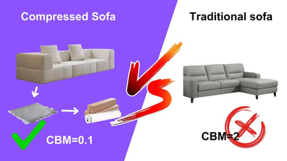 Italian Luxury Multifunctional Modular Sofa Set Black Modern Vacuum Compressed Sponge Convertible Living Room Furniture