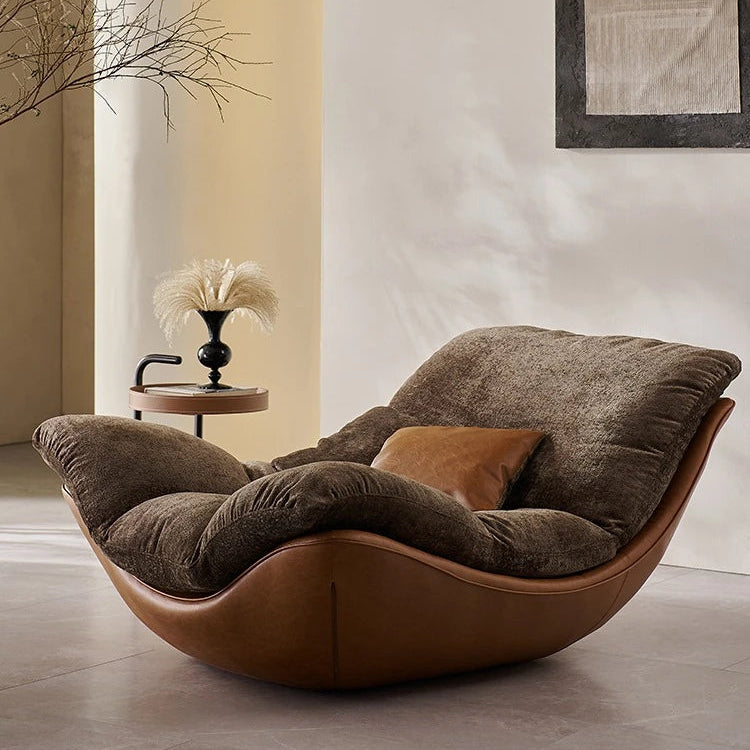 Nordic creative modern minimalist living room leisure chair sofa recliner lazy sofa bedroom advanced