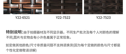 furniture sofa combination garden terrace leisure rattan circular courtyard outdoor open-air rattan chair for living room