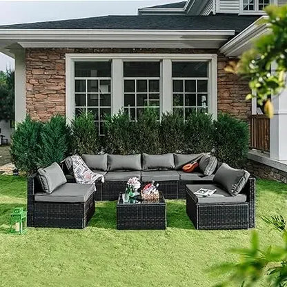 Patio Furniture Set Outdoor Conversation Set Sofa Garden