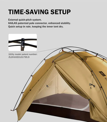 KAILAS STRATUS Ultralight Backpacking Tent 2 Person Double Layer Waterproof Windproof Camping Hiking Survival Tent KT2303102
