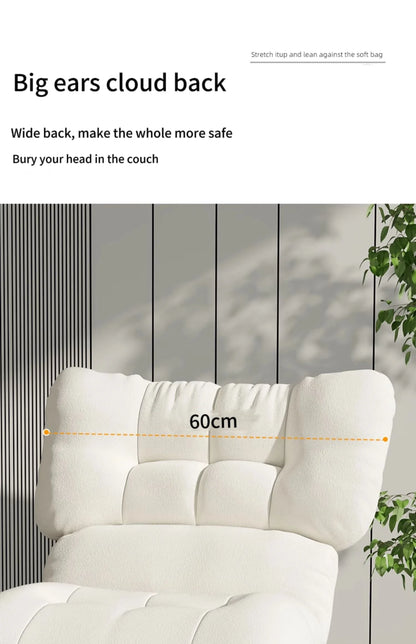 More Design Cheap Wholesale Modern Simple Velvet Comfortable Fabric Casual Reclining Wooden Lounge Living Room Chair