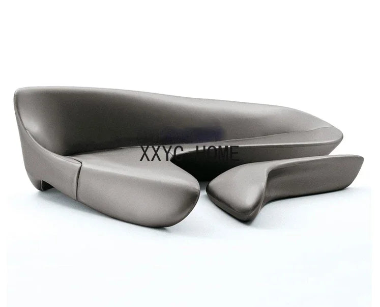 Moderne minimaliste italien concepteur Zaha lune canapé lumière luxe Arc coin FRP loisirs canapé meubles de salon