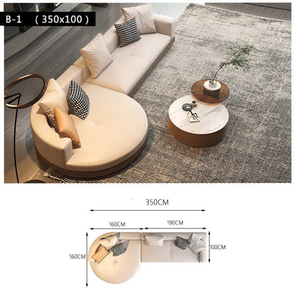 Minimalist Nordic Living Room Sofas Luxury Sectional Lounge Curved Living Room Sofas Designer Individual Muebles Home Furniture