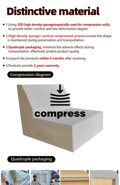 Vacuum Compressed Sofa Living Room Decoration Armchairs Fabric Sponge Sofa Lazy Modern Lounge Boneless Couch Hotel Furniture