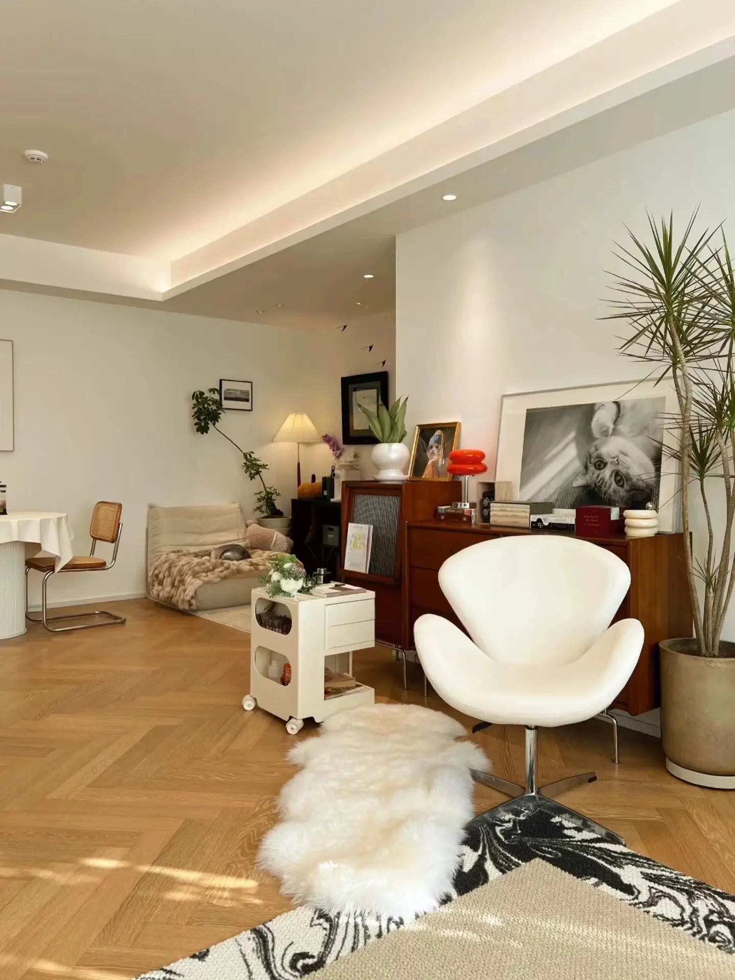 Wrap Swan Chair Leisure Chair Small Sofa Home Furniture Comfortable Living Room Chair Minimalist Lifting Office Chair Makeup Sto