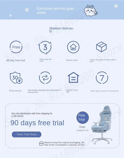 Pink Cute Gaming Chair Ergonomic Internet Celebrity Live Broadcast Computer Chair Home Office Lifting Rotating Reclining Seat