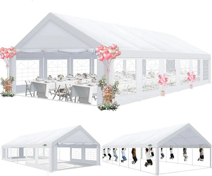 30x15FT Party Tent Heavy Duty Wedding Canopy Event Shelter PVC Material Waterproof Wedding Party Marquee Tent