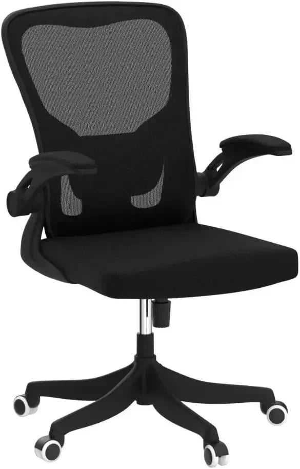 Office Chair, Ergonomic Office Chair Desk Chair with Lumbar Support & 2D Flip-up Arms Height Adjustable Home