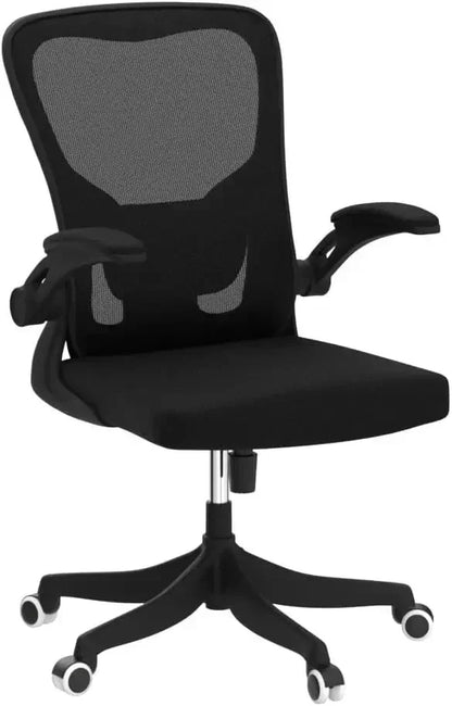 Office Chair, Ergonomic Office Chair Desk Chair with Lumbar Support & 2D Flip-up Arms Height Adjustable Home