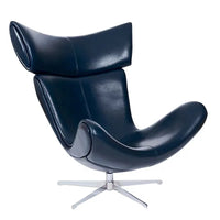 U-BEST European home bedroom leather stainless steel furniture lazy upholstered accent chair Imola chair recliner chair