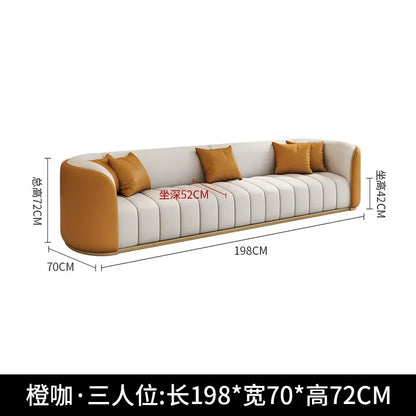 Italian Light Luxury Negotiation Sofa Hotel Lobby Meeting Area Tables And Chairs Sales Office Business Reception Sofa