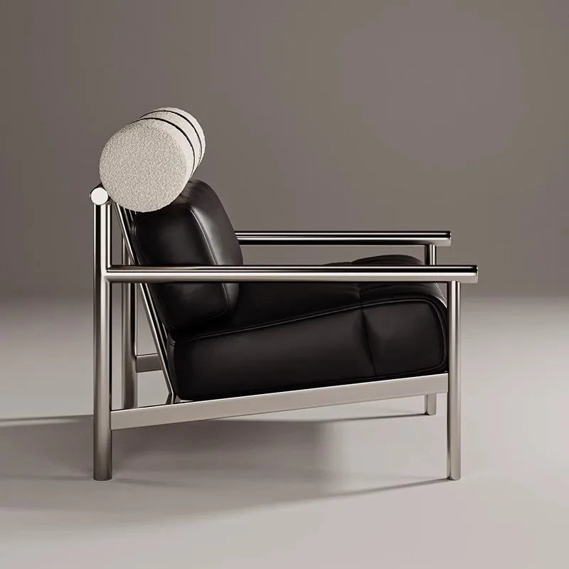 Single sofa chair creative metal homestay lazy leisure chair