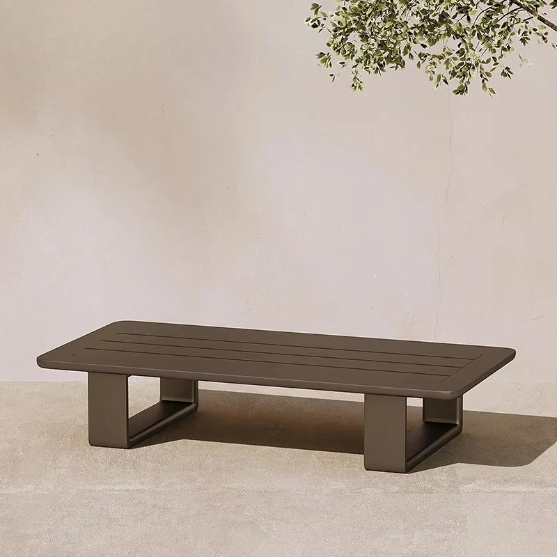 Modern Villa Hotel Garden Set Metal Aluminum Frame Fabric Waterproof Cushion Patio Furniture Outdoor Sofa Set