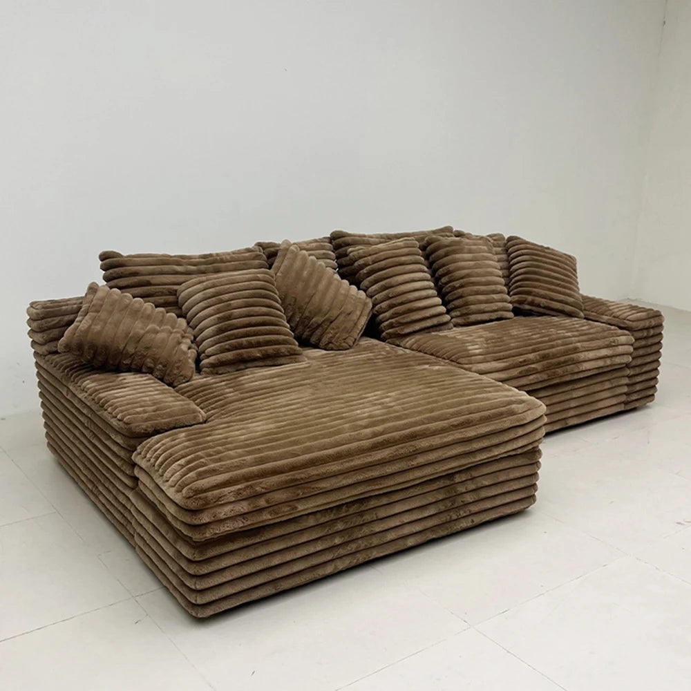 Vacuum Pack Sectional Couches Luxury Living Room White Cloud Sofa Modular Compressed Sofa Set Furniture