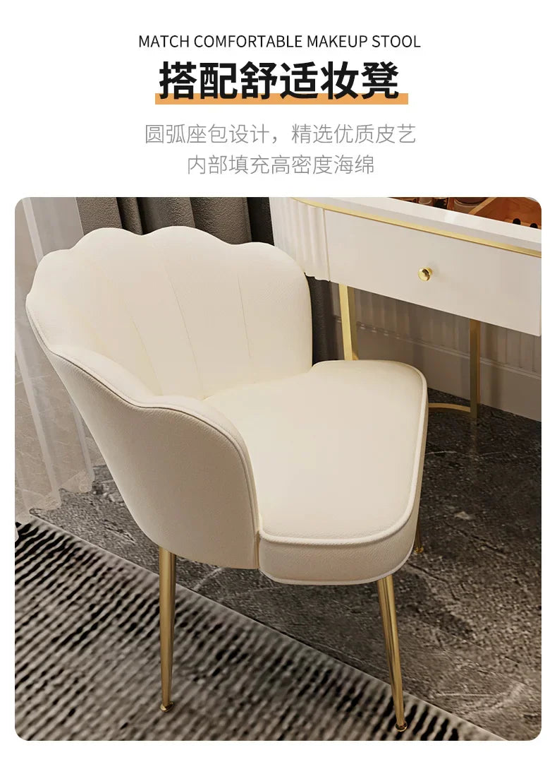 Luxury Charm Dressing Table Luxury Nordic Salon Drawer Nordic Dressing Table Mirror Chair Storage Coiffeuse Furniture Makeup