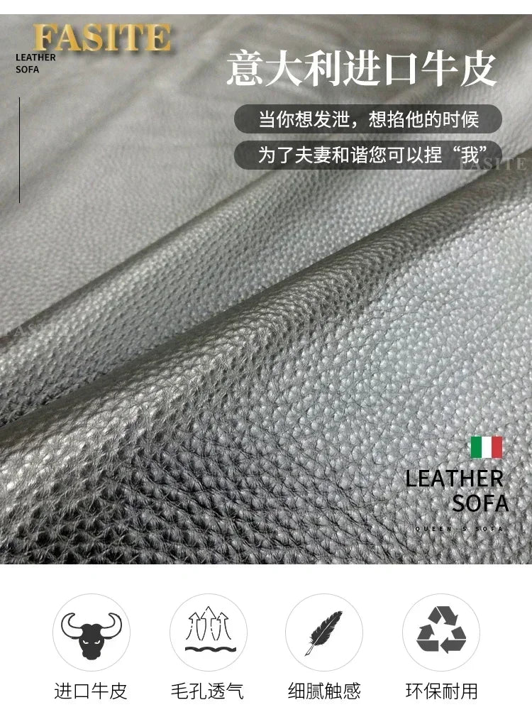 Premium Top Notch Long Lasting Genuine Leather Sofa Cowhide Top Layer, Large And Small Unit, Living