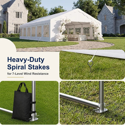 20x40 Party Tent Heavy-Duty,Tents for Parties Weddings Commercial, Customized