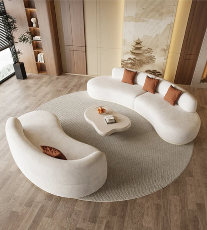 Cream Wind Aesthetics Sofas Lounge Luxury Gaming Lazy Nordic Modern Sofas Romantic Comfortable Adult Divano Balcony Furniture