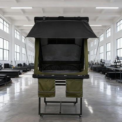 4x4 Factory Sale Wild Camping Popup Aluminum HardShell Rooftop Tent with Hinged RTT for SUVs - Outdoor Adventure Shelter