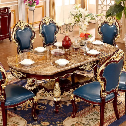 Flowers Decoration Dining Tables Square Design Gold Nordic Kitchen Dining Tables Modern Luxury Tavoli Da Pranzo Home Furniture