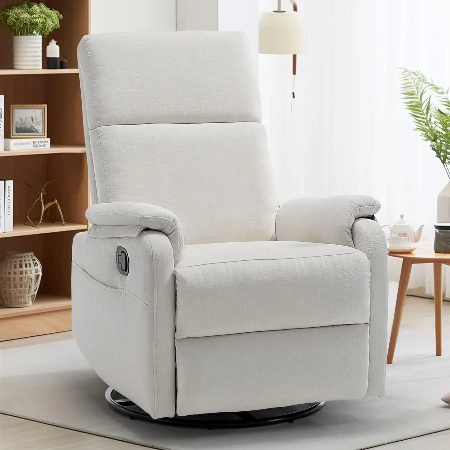 Recliner Chair, Swivel Rocking Recliner Chair for Adults, Glider Rocking Chair, Small Nursery Chair Recliner for Living Room