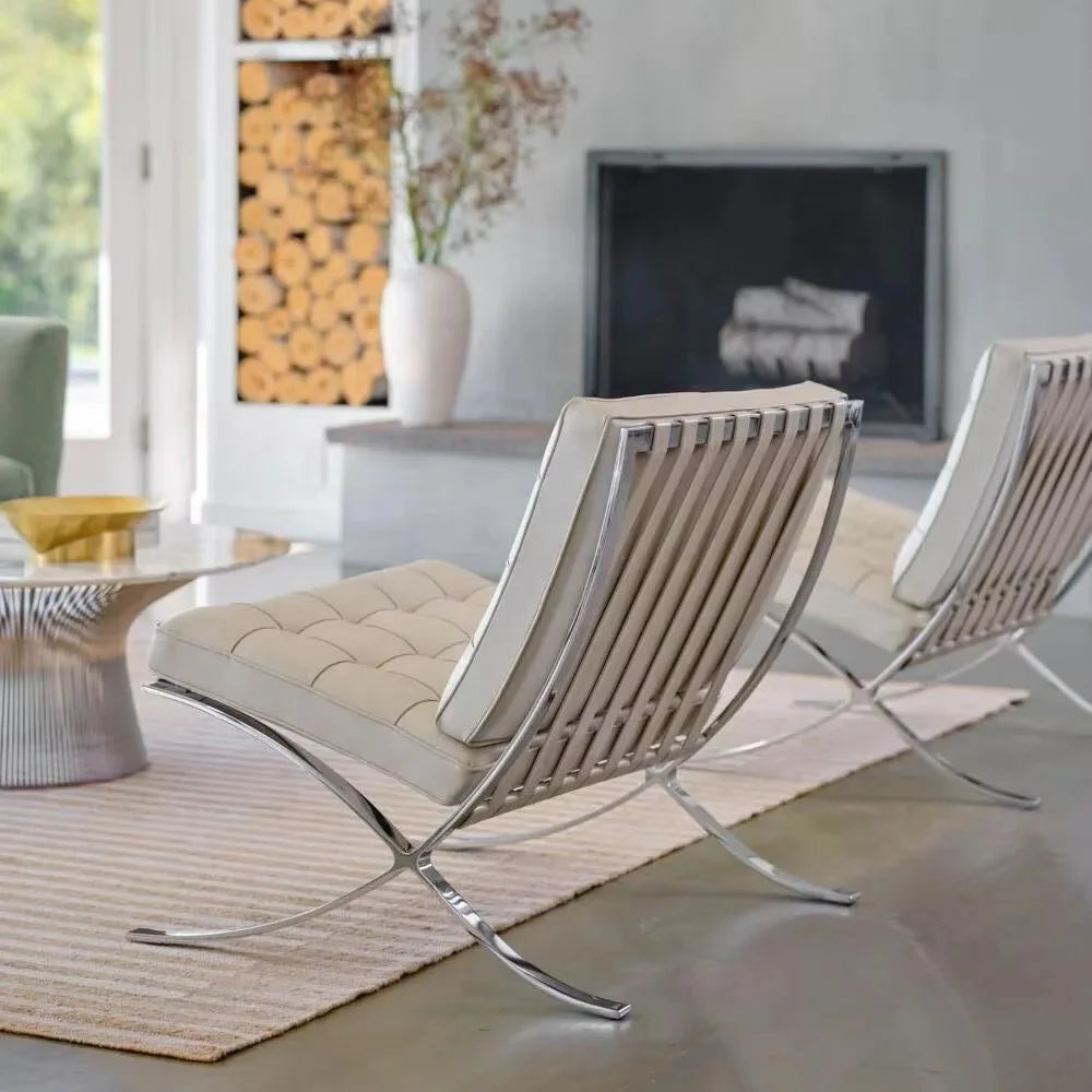 Barcelona Single Sofa Designer Lazy Sofa High-end Italian Living Room Sofa Chair Nordic Light Luxury Leisure Chair